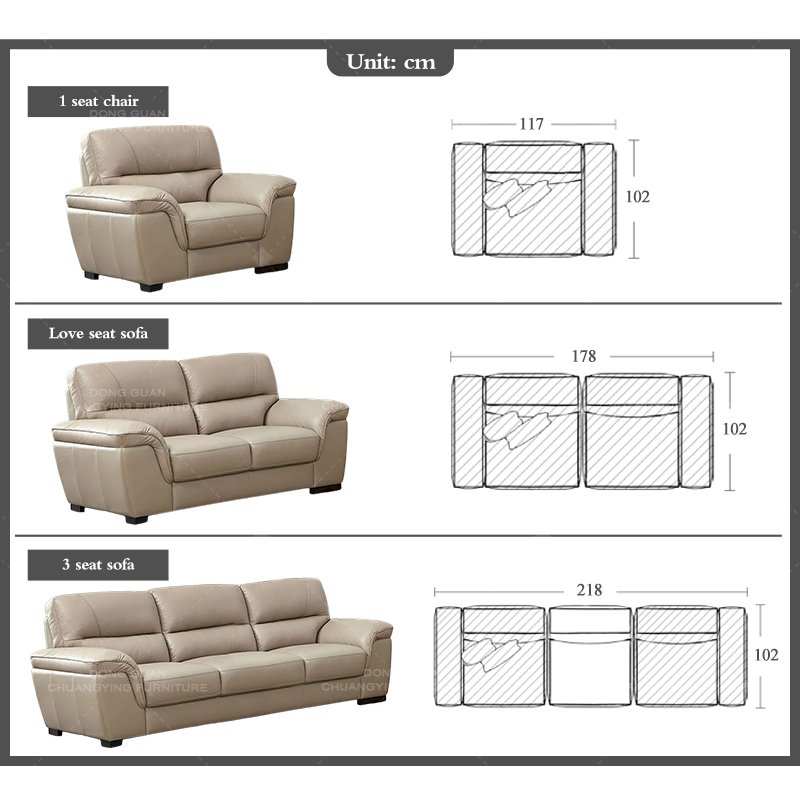 Winforce Wholesale American Style Luxury Sofa Couch Design 2 Seater Office Leather Sofa Living Room Sofa Set Furniture