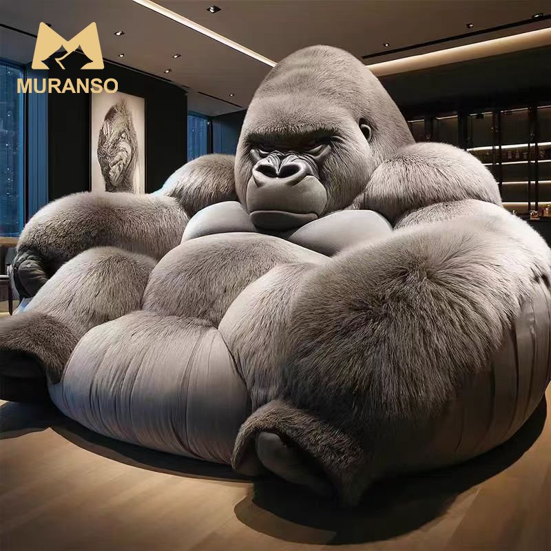 Internet celebrity gorilla sofa living room furniture king kong couch dimensional bedroom creative apartment leather sofa bed