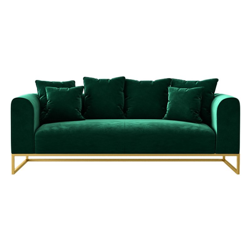 Northern European velvet Sofa modern living room high-grade Fabric Tea Table Sofa combination furniture
