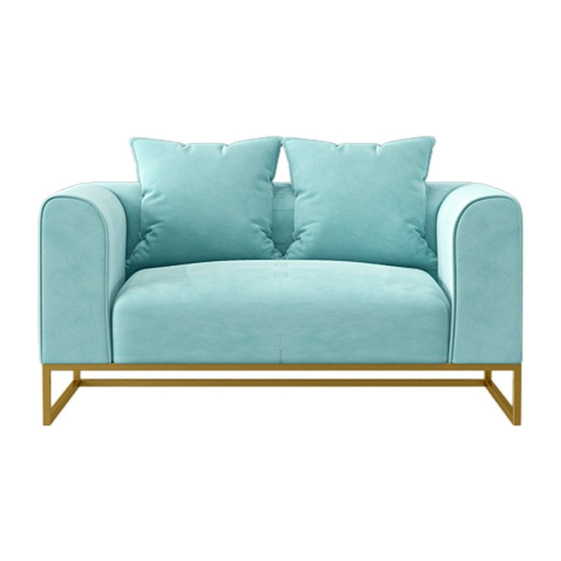 Northern European velvet Sofa modern living room high-grade Fabric Tea Table Sofa combination furniture