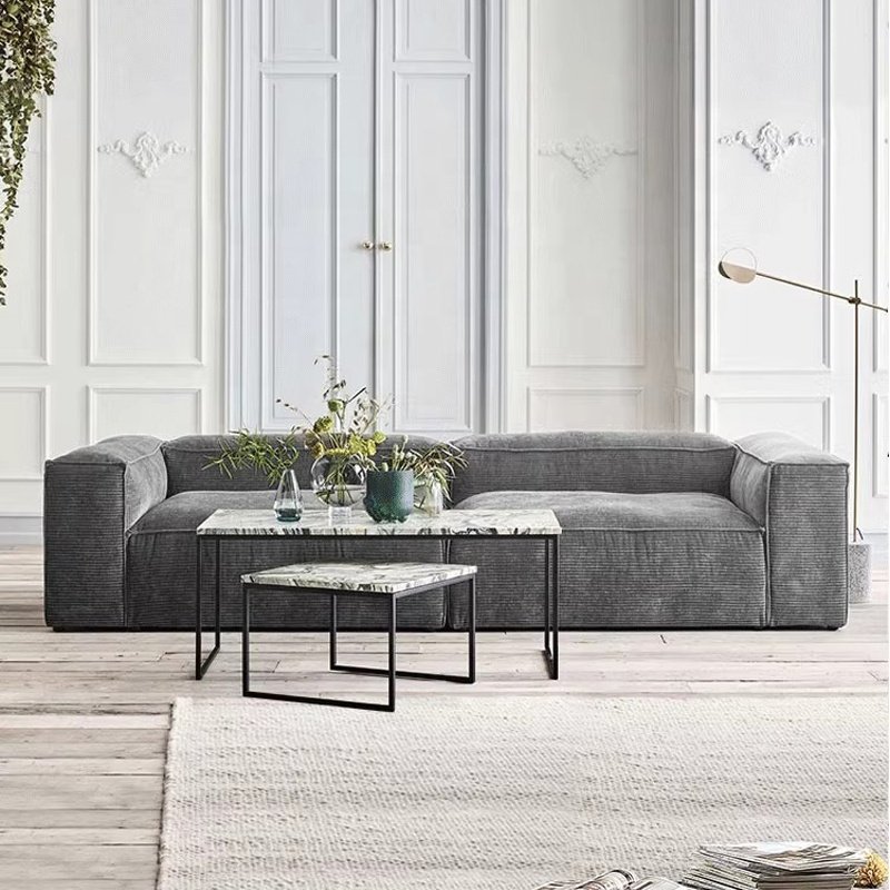 Modern vacuum packed compressed corduroy best selling cheap sofas living room sofas luxury high quality sofa
