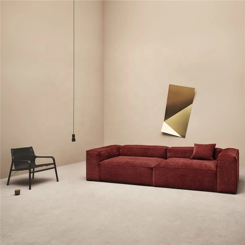 Modern vacuum packed compressed corduroy best selling cheap sofas living room sofas luxury high quality sofa