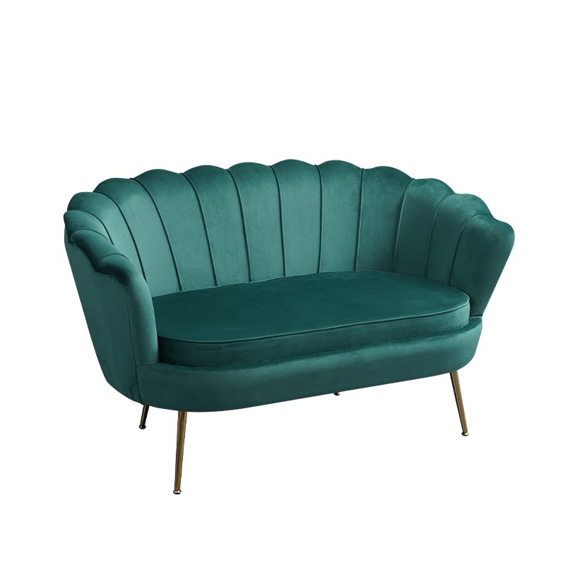 Velvet Luxury Petal Shaped Living Room Leisure Chair Two Seats Sofa Chairs