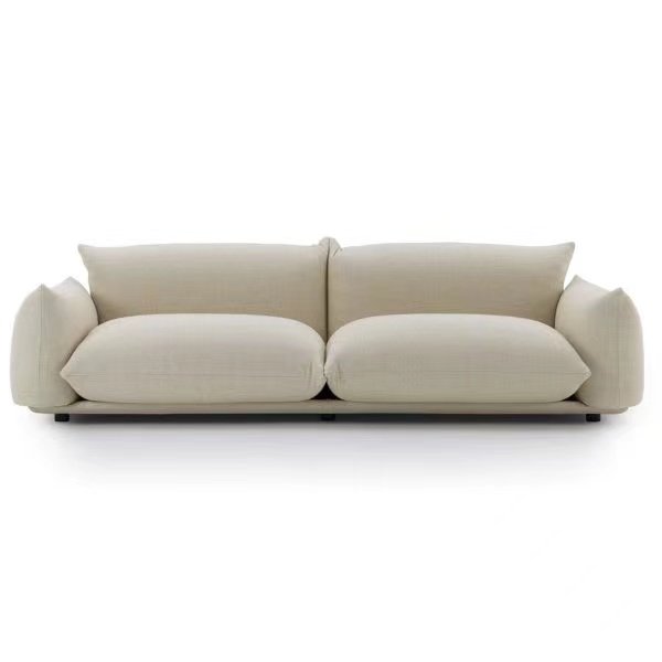 Modern Luxury Velvet Sofa Villa Fabric Art Double Sofa Living Room Design Customizable Sofa Furniture