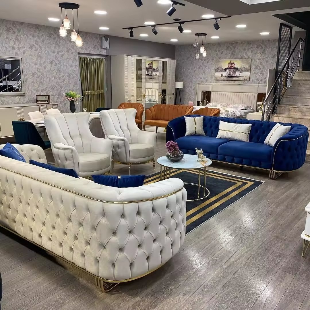 Luxury Living Room Sofas Recliner Boucle Teddy Fabric Sectional Velvet Design Lounge Couch Canapes Modular Mario Bellini Sofa