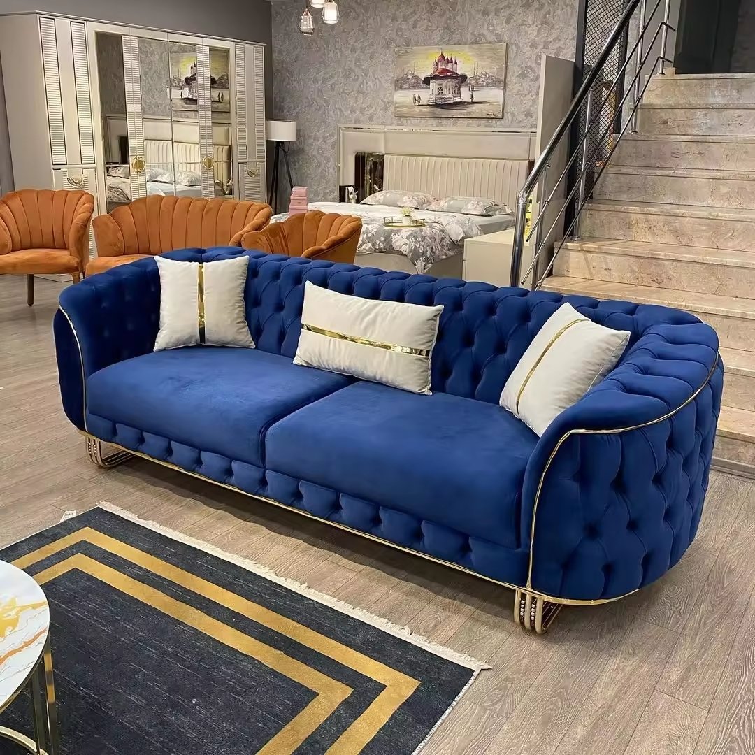 Luxury Living Room Sofas Recliner Boucle Teddy Fabric Sectional Velvet Design Lounge Couch Canapes Modular Mario Bellini Sofa
