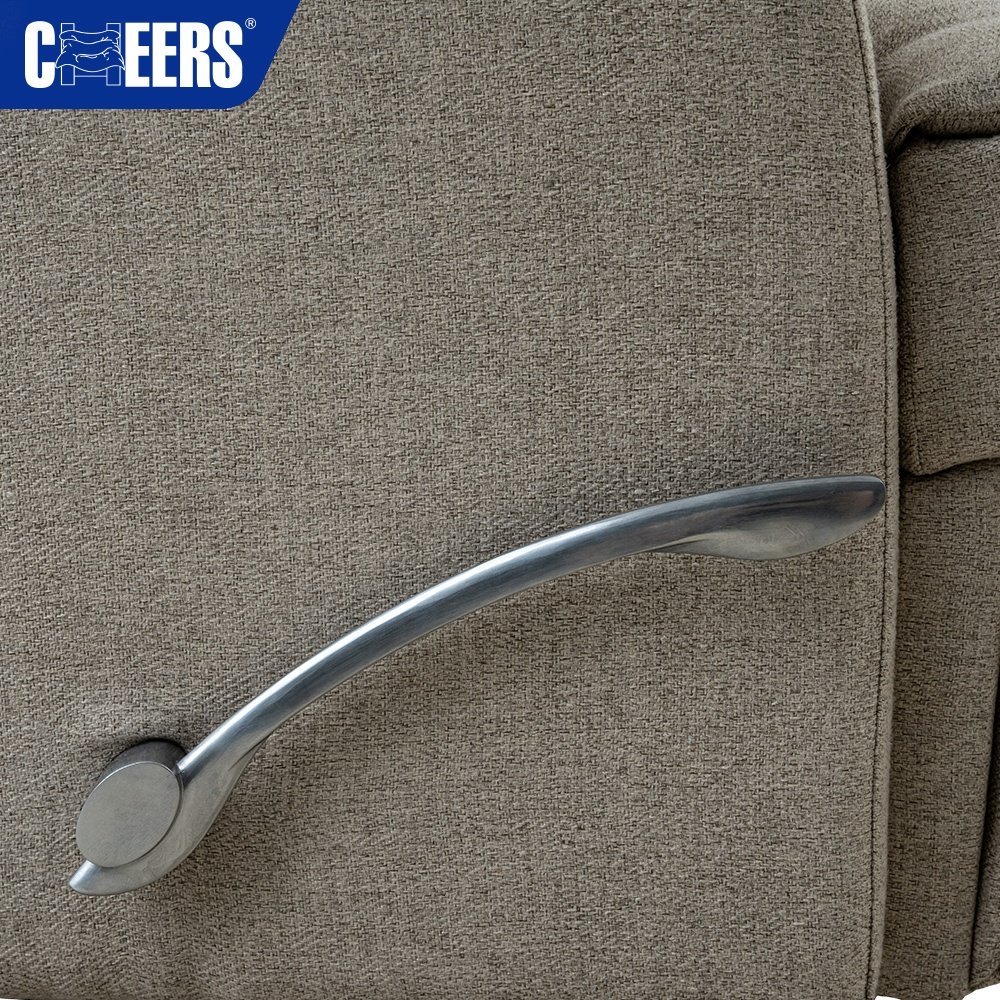 MANWAH CHEERS Upholstered Modern Fabric Manual Recliner Living Room Sofa Chair Affordable Sofa Set Livingroom Furniture