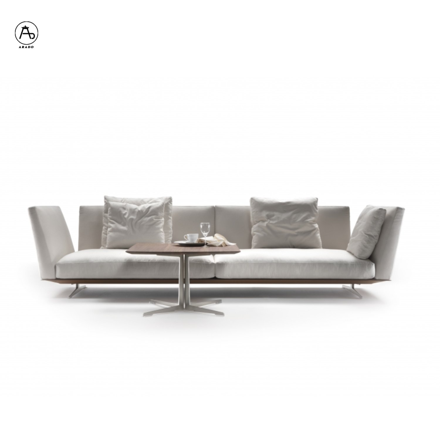 Modern italian design l shape fabric sofa set furniture white couch living room sofas