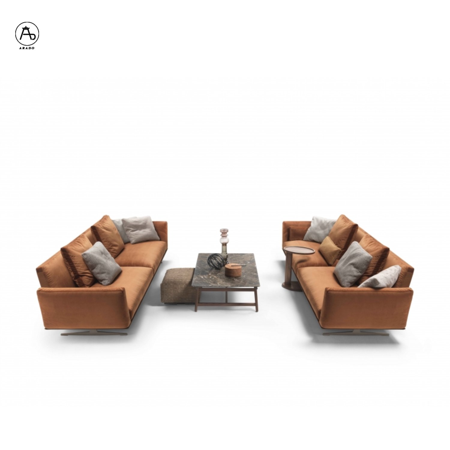 Modern italian design l shape fabric sofa set furniture white couch living room sofas