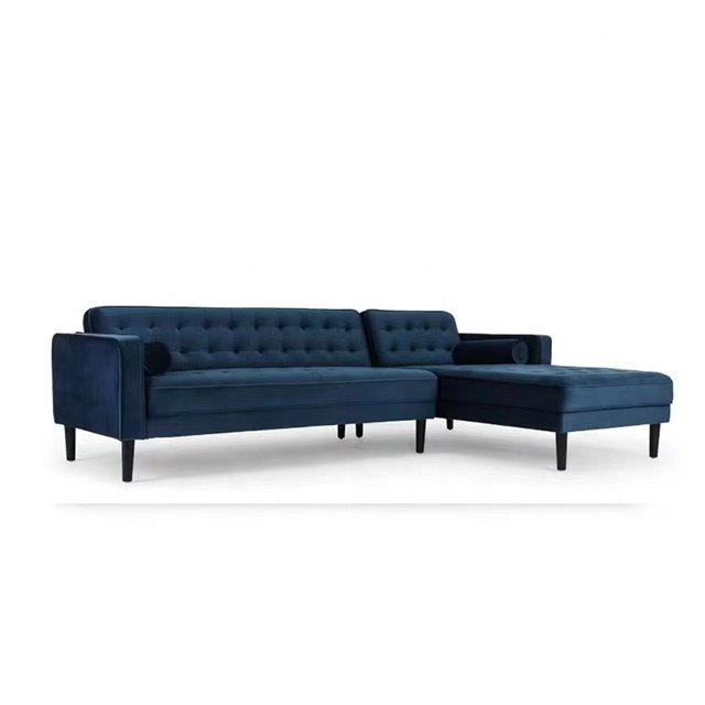 Italian light luxury style leather living room sofa set