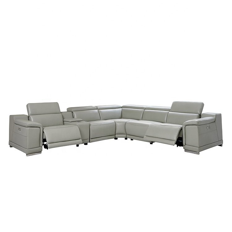 Modern sectional modular electric recliner leather set i shaped sofa set modern sofa bed modern furniture seat living room sofas