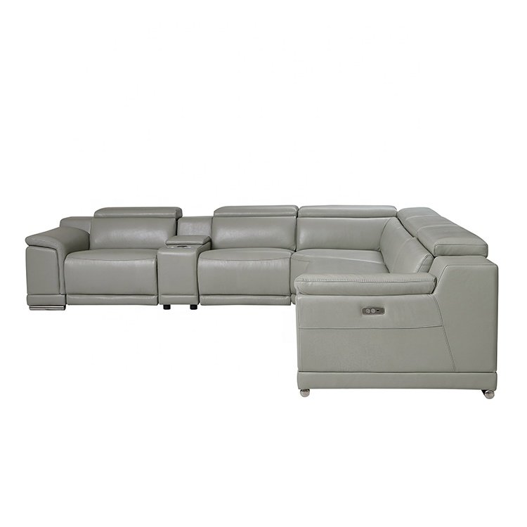 Modern sectional modular electric recliner leather set i shaped sofa set modern sofa bed modern furniture seat living room sofas