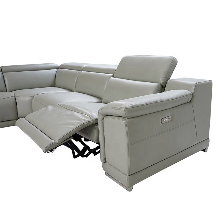 Modern sectional modular electric recliner leather set i shaped sofa set modern sofa bed modern furniture seat living room sofas