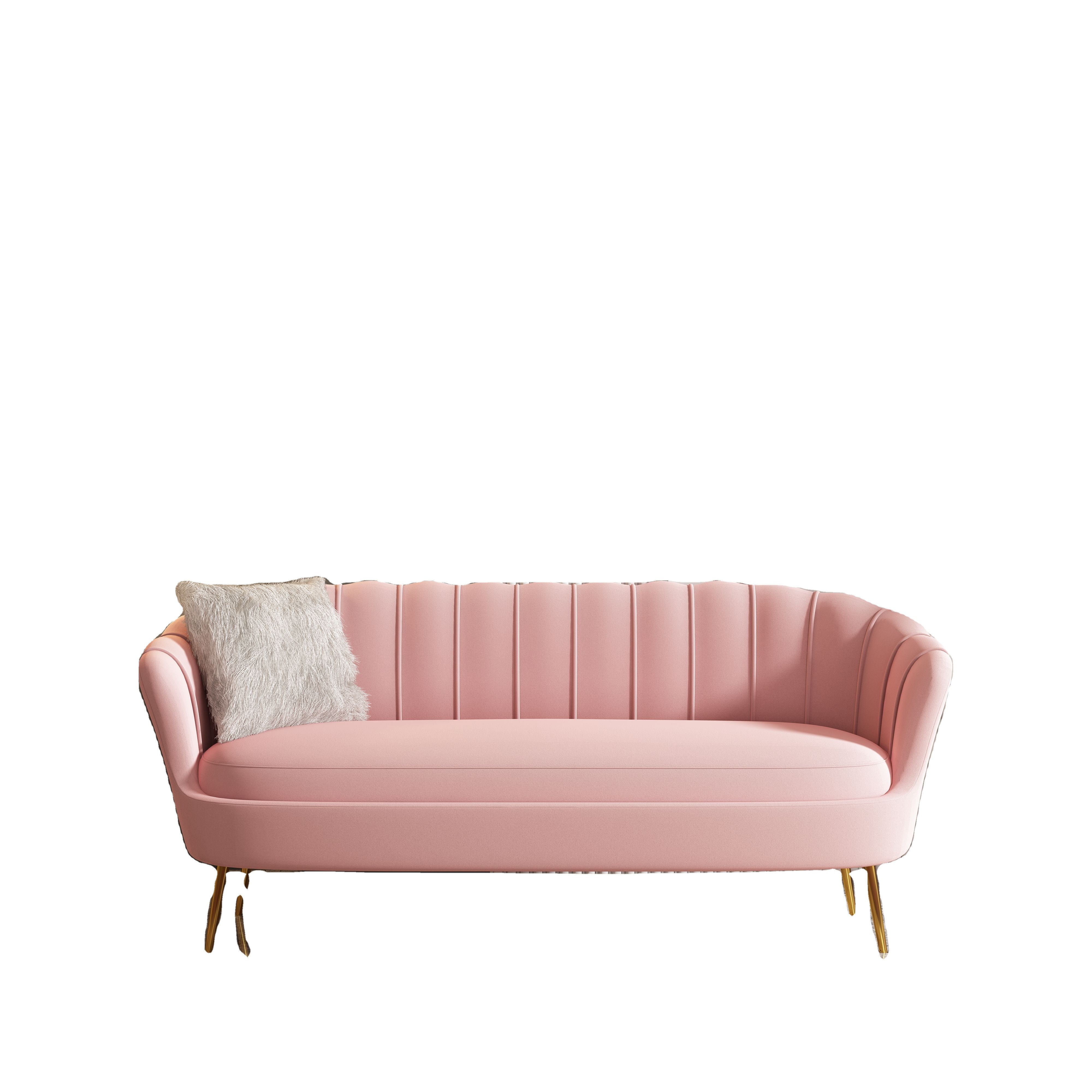 WUYE Luxury Home Furniture Three Seater Sofa Tufted Fabric China Modern Affordable Couch Living Room Sofas