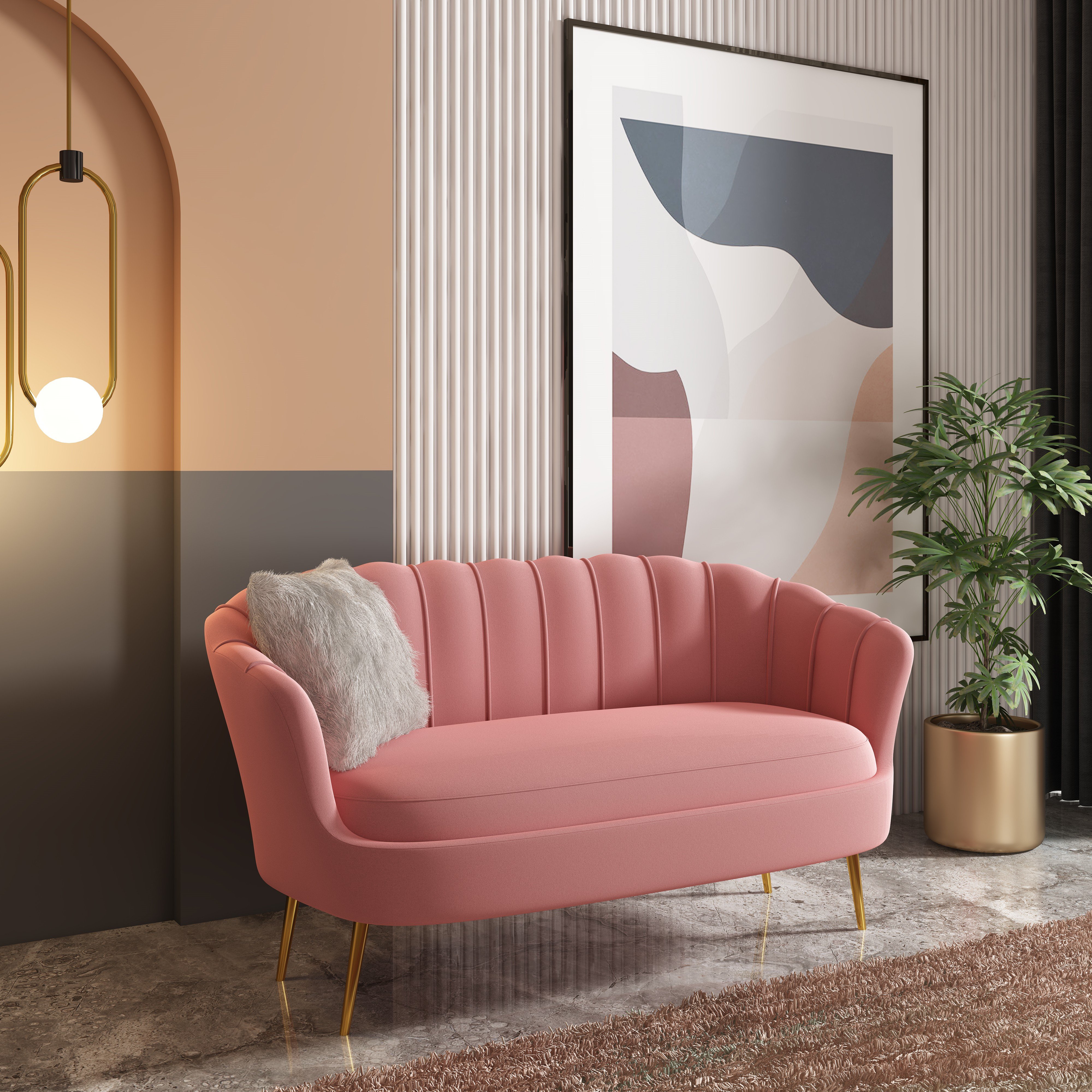 WUYE Luxury Home Furniture Three Seater Sofa Tufted Fabric China Modern Affordable Couch Living Room Sofas