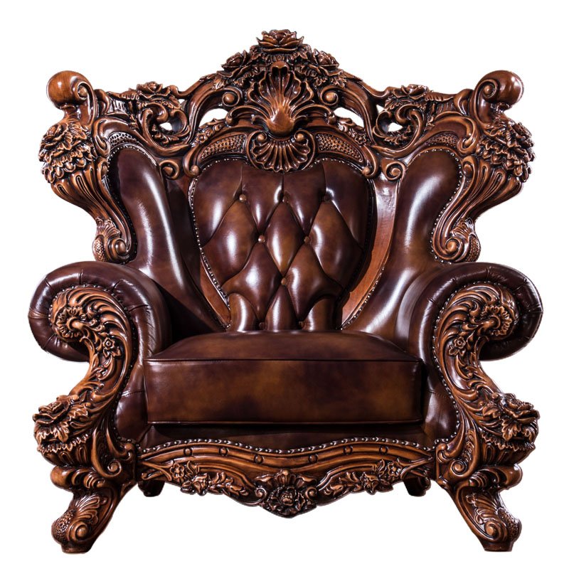 classic leather sofa,hand craved classic sofa,cabriole leather sofa