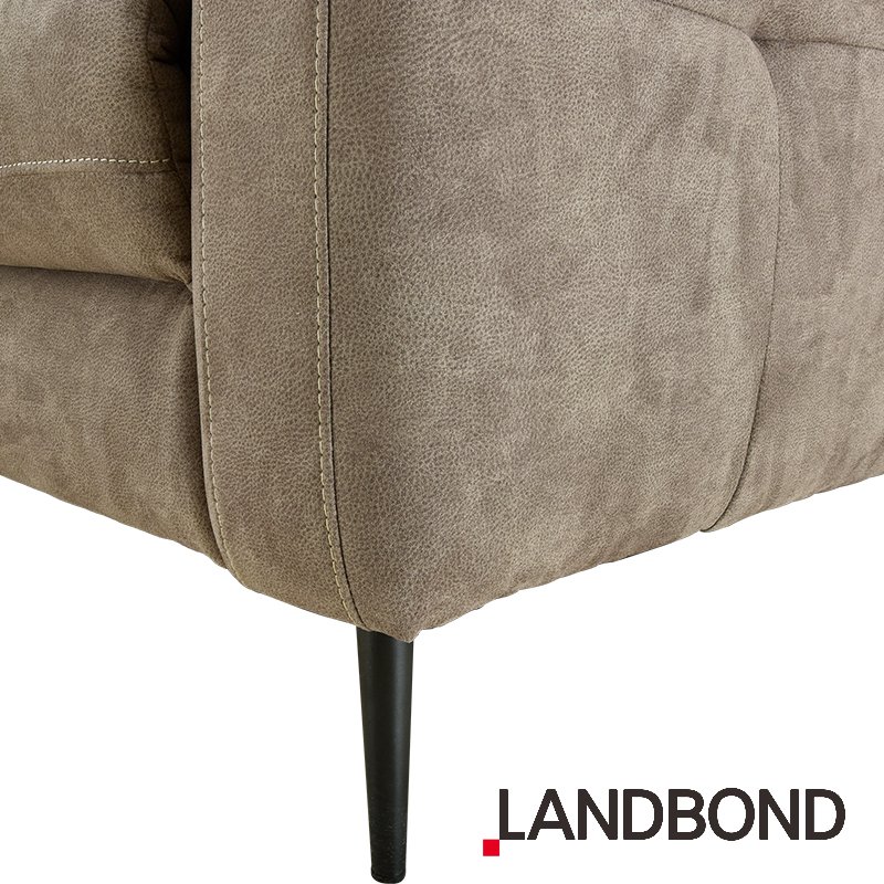 LANDBOND Modern Fabric Living Room Sofa European L Shaped Sofa Set Furniture Sectional Sofa Manual Headrest Lounge Couch
