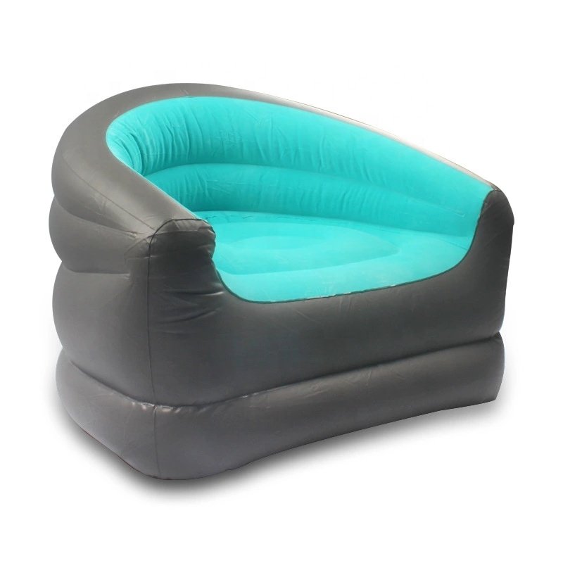 New Comfortable Indoor Living Room Inflatable Lounger Flocked Air Sofa Chair