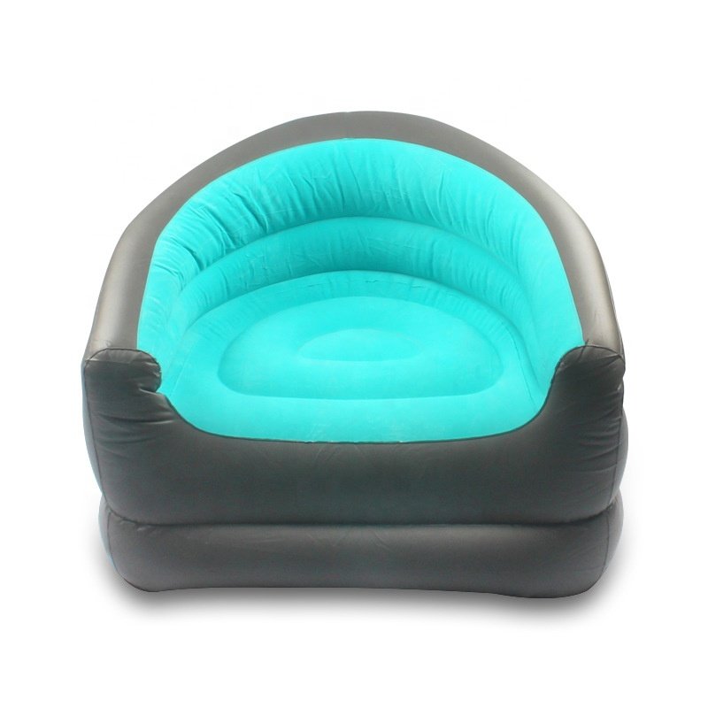 New Comfortable Indoor Living Room Inflatable Lounger Flocked Air Sofa Chair