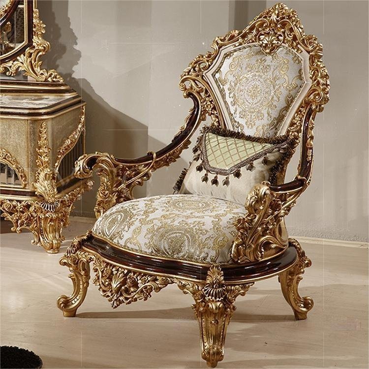 Luxury Living Room Sofa Set Classic Turkish Gold Leaf Sectional Sofa Antique Wooden Handmade Living Room Furniture