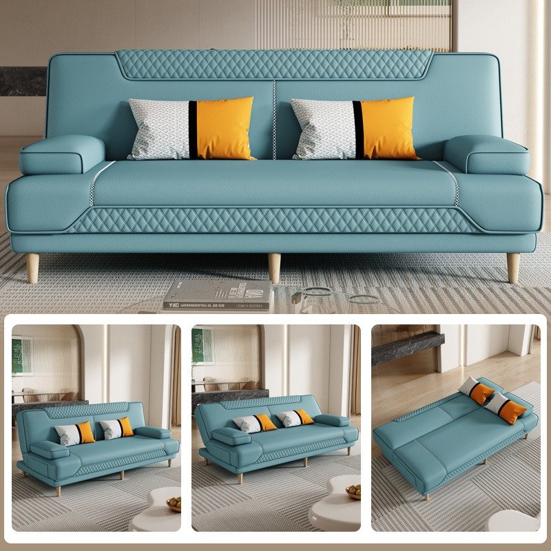 European Living Room Sofa Home Leisure Folding Couch for Living Room Furniture Modern Lazy Balcony Armrest Sofa Fabric Sleeper