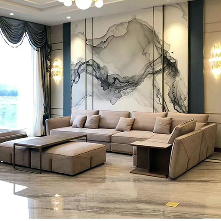 Italian Latest Living Room Sofa Design High End Custom Sofas For Home Luxury Furniture Modern Sectional Couch Sofa Set