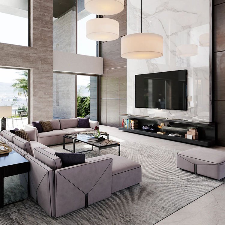 Italian Latest Living Room Sofa Design High End Custom Sofas For Home Luxury Furniture Modern Sectional Couch Sofa Set