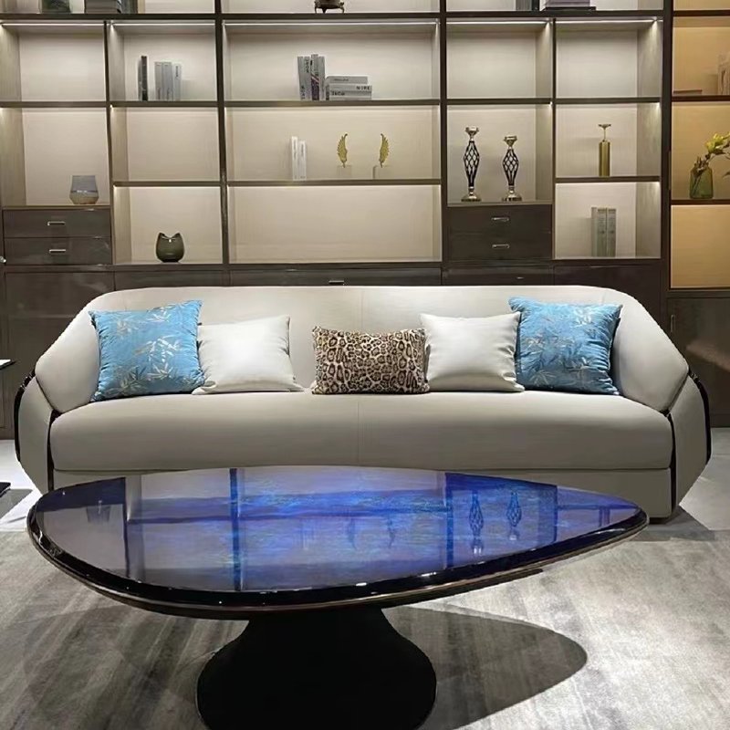 Furnistyle Luxury Lounge Modern Design Home Furniture Couches Corner Velvet Sectional Sofa Fabric Living Room Sofa Set