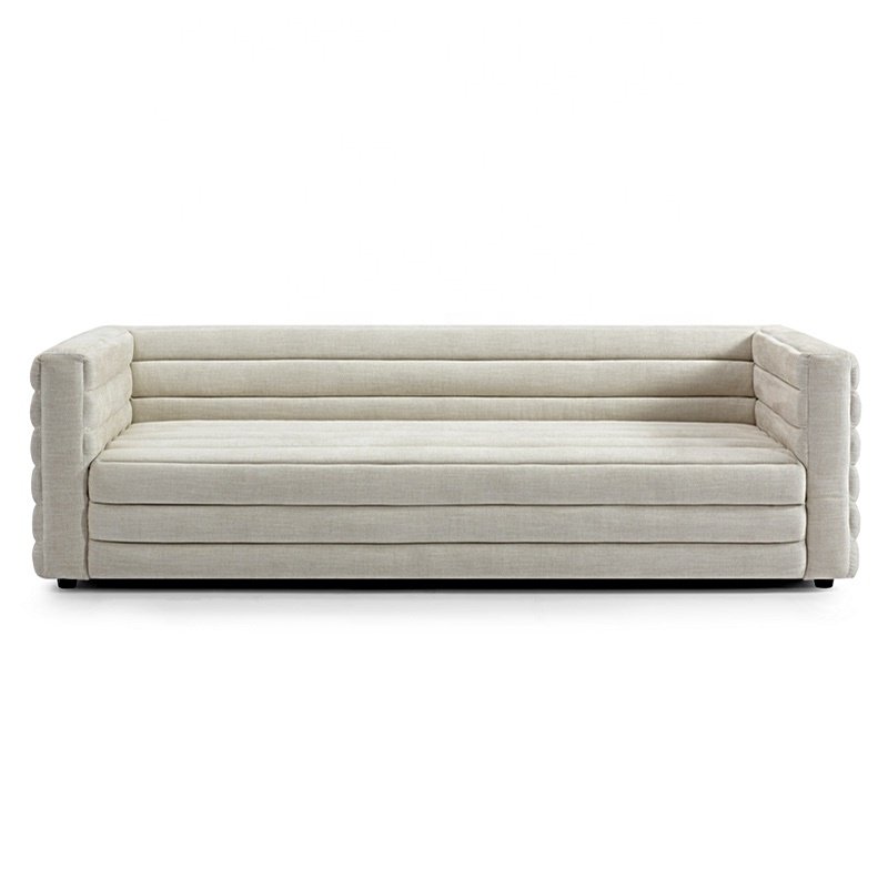 Modern Design Living room Upholstered Velvet 3 Seat Long Sofa