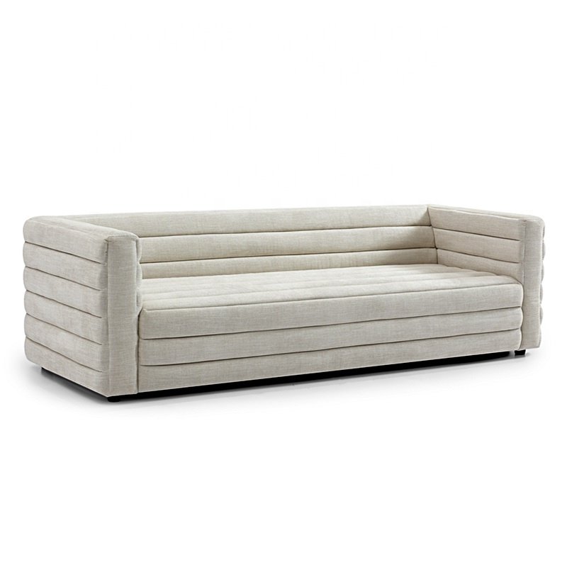 Modern Design Living room Upholstered Velvet 3 Seat Long Sofa