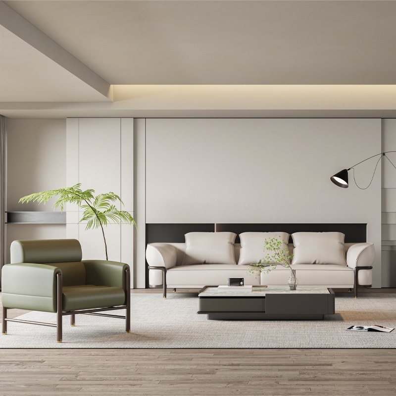Wholehouse design modern living room sofa set furniture modular leather l-shaped sofa