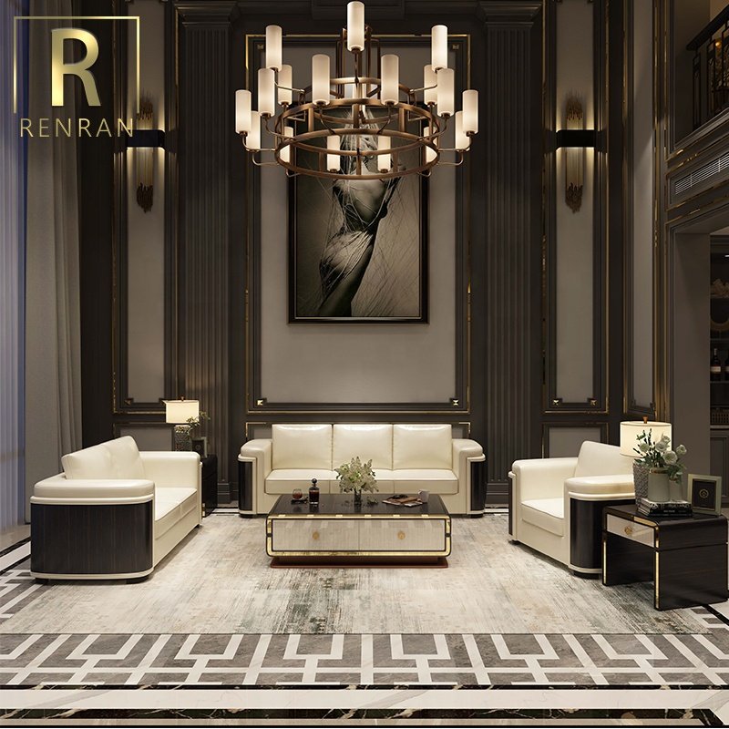 hot sale italian luxury classic italian style furniture living room sofas sofa set dubai leather sofa furniture