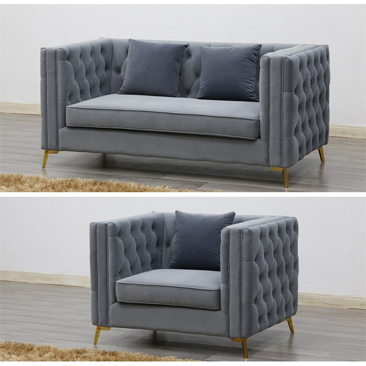 Chesterfield Velvet Teal Couch 3 2 1 Seater Mid Tufted Living Room Fabric Sofa Furniture BT729