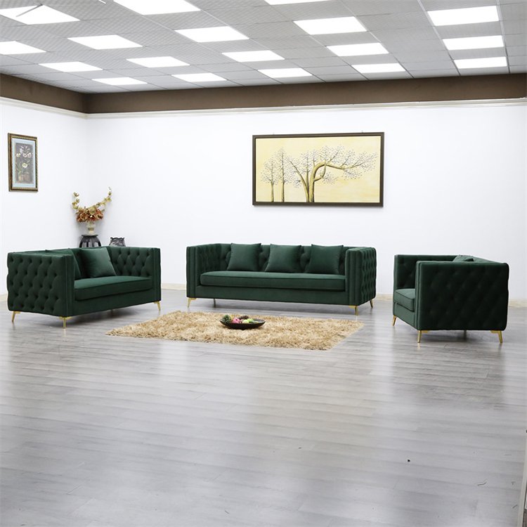 Chesterfield Velvet Teal Couch 3 2 1 Seater Mid Tufted Living Room Fabric Sofa Furniture BT729