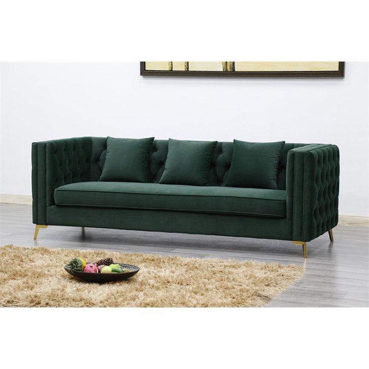 Chesterfield Velvet Teal Couch 3 2 1 Seater Mid Tufted Living Room Fabric Sofa Furniture BT729