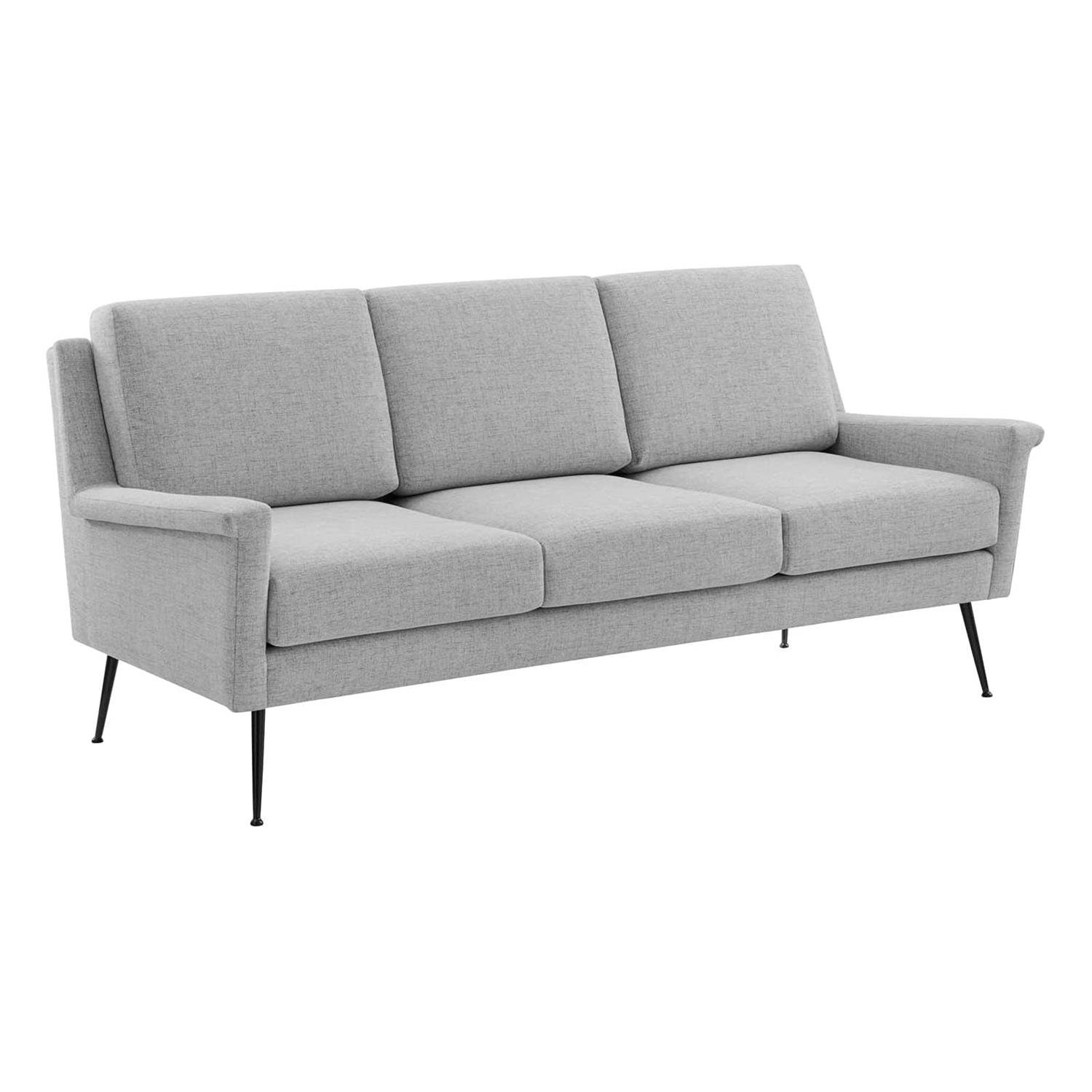 Latest Guangdong furniture executive living room sofas 3 seater grey sofa set design photo