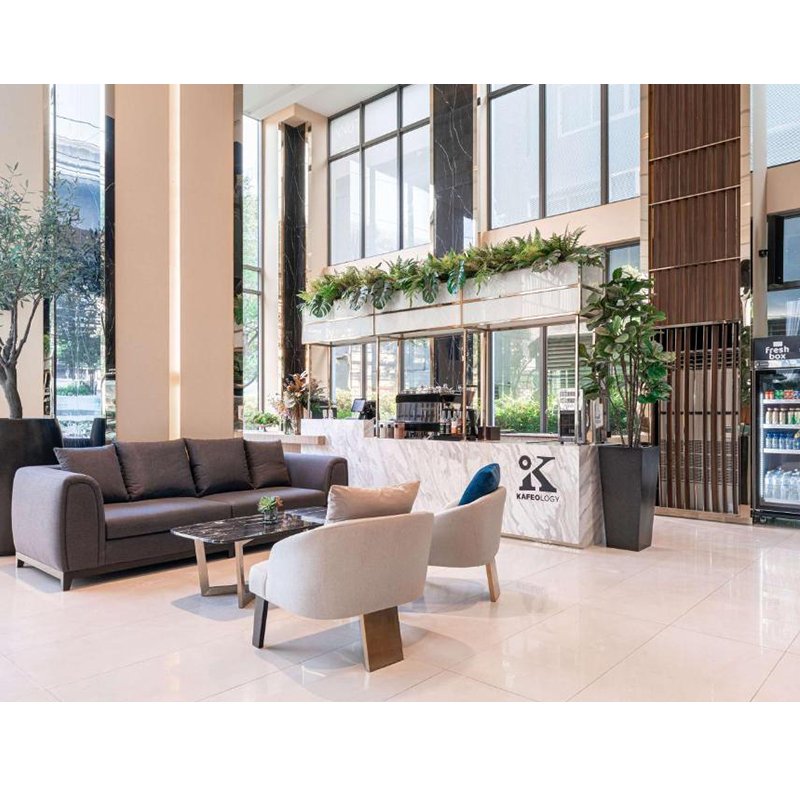 china factory customized hotel furniture public area chair couch living room sofa