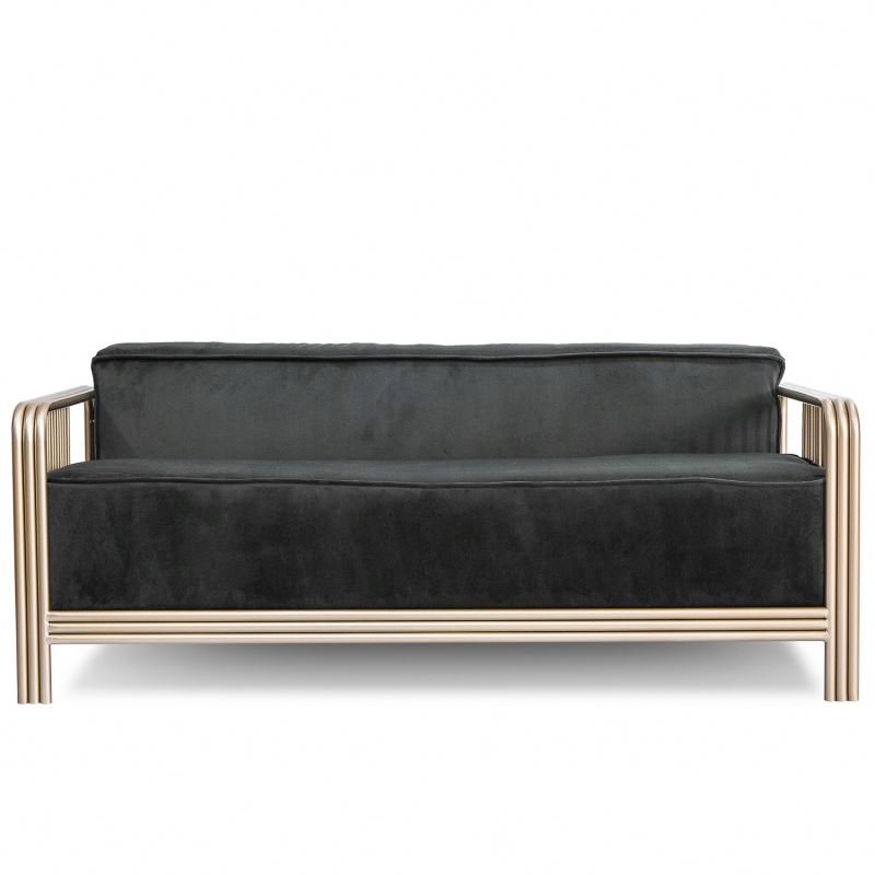 modern simple style luxury villa holland cashmere fabric sectional 2 seater living room sofas