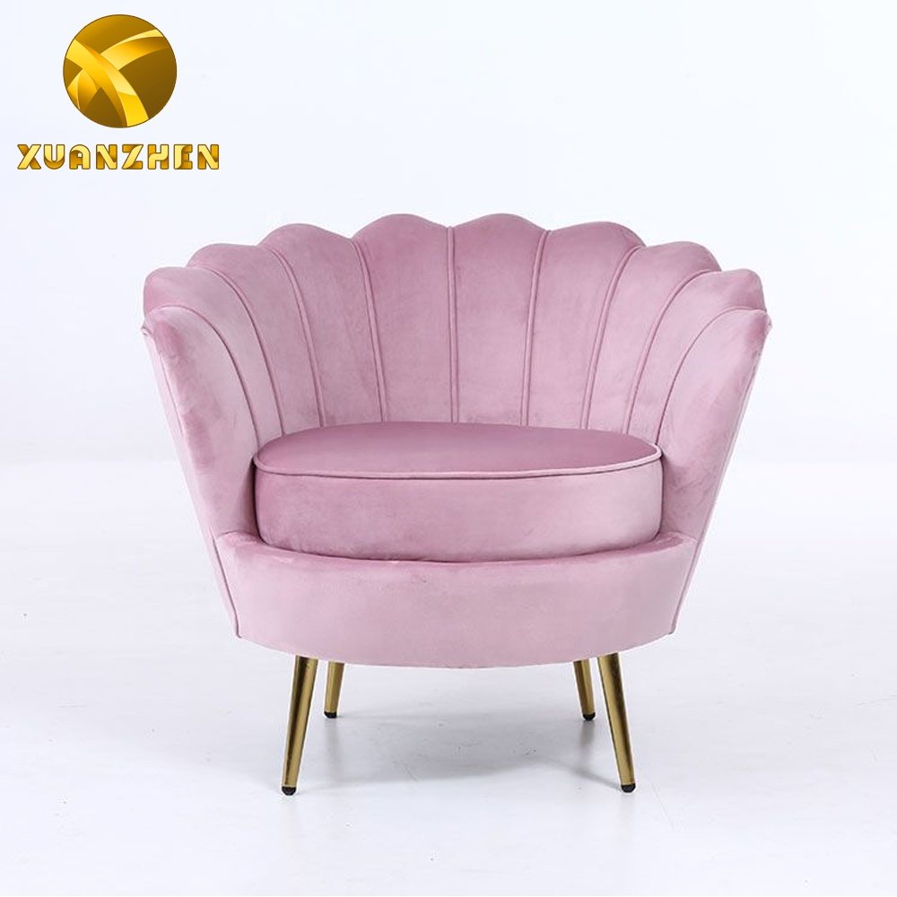 Sofa set furniture living room sofas pink velvet modern metal legs cheap living room sofas for sale