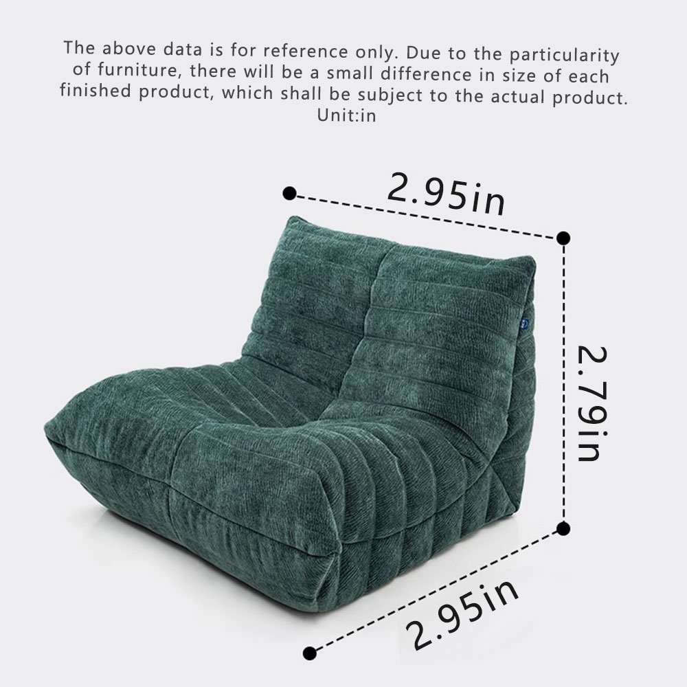 Moderno Modular Sofa Set with Fabric Velvet Beanbag Chair Wood for Dining Vacuum Compression Packed Small Spaces Corner Feature
