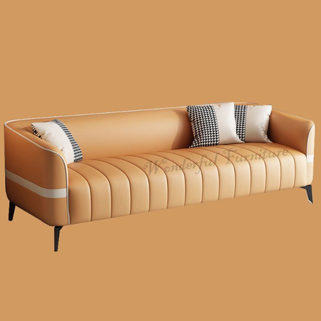 Custom High Quality Real Leather Sofa Set Living Room Furniture Leather Couch Set U-shaped Sofa