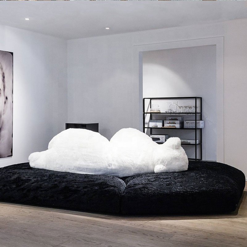 Fashion modern white bear set of sofas for sale high quality elegant italian living room sofa set luxury sofas for home luxury