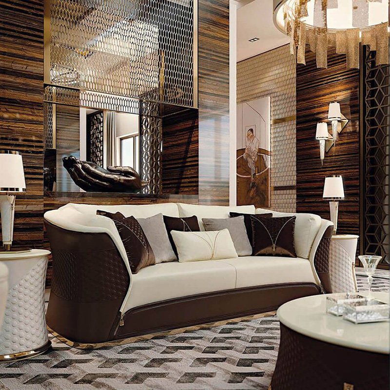 Italian design luxury furniture sofas sets luxurious solid wood frame sofas couch chesterfield living room sofa