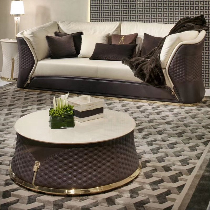 Italian design luxury furniture sofas sets luxurious solid wood frame sofas couch chesterfield living room sofa