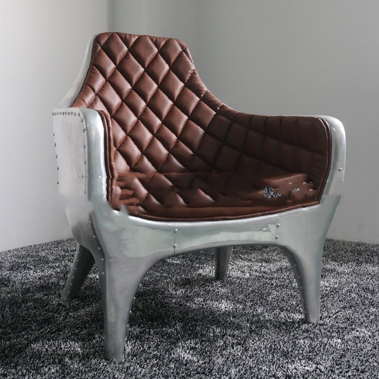 Aviator retro industrial Chair Loft Style Chair living room sofa chair lounge chaise