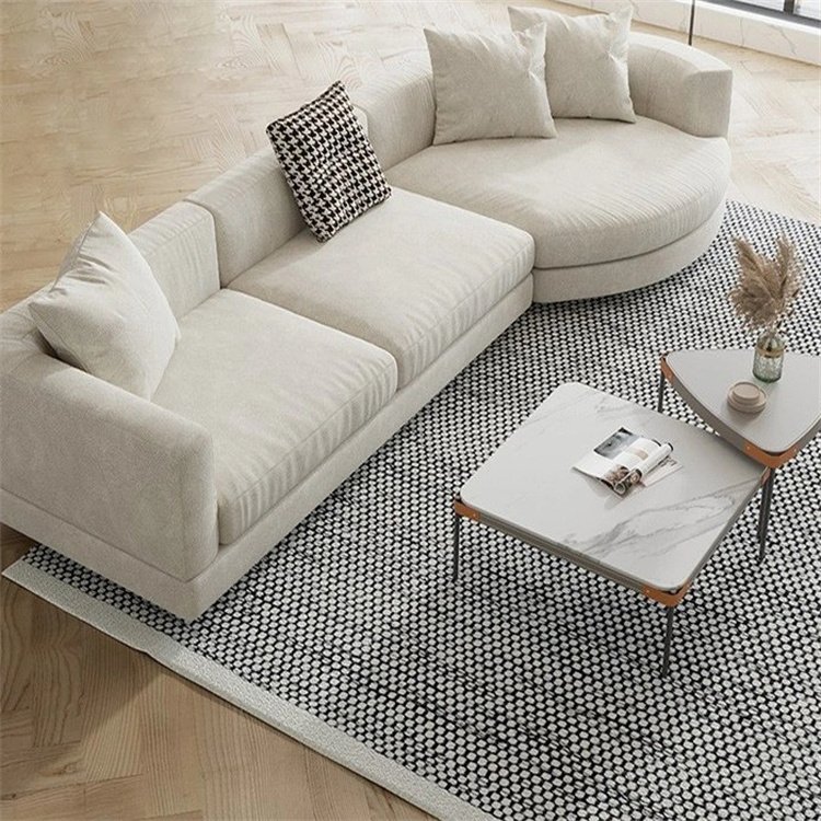 Industrial Styled Modern Convertible Sofaset Comfortable Fabric Living Room Furniture for Home Outdoor Villa Bathroom School Use