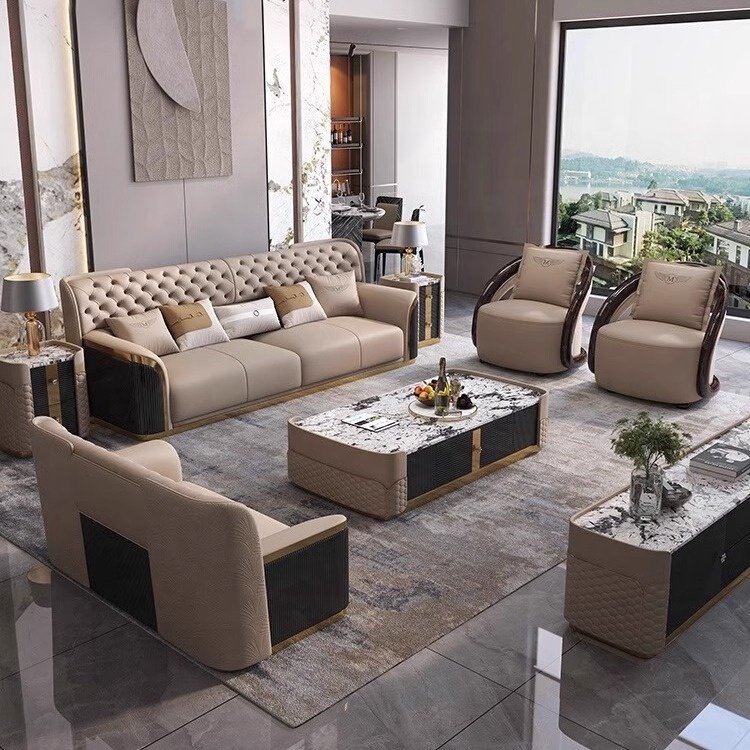 Sophisticated Technology living room sofas formal living room tuffed leather modern sofa modular sofa for living room