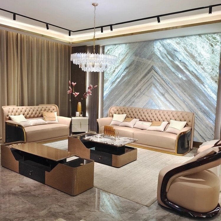 Sophisticated Technology living room sofas formal living room tuffed leather modern sofa modular sofa for living room