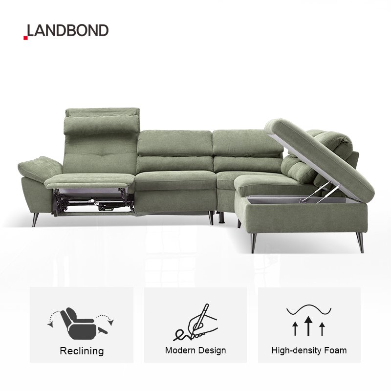 LANDBOND modern electric high back sofa sectional recliner foldable Interior furniture living room sofa Set Couches