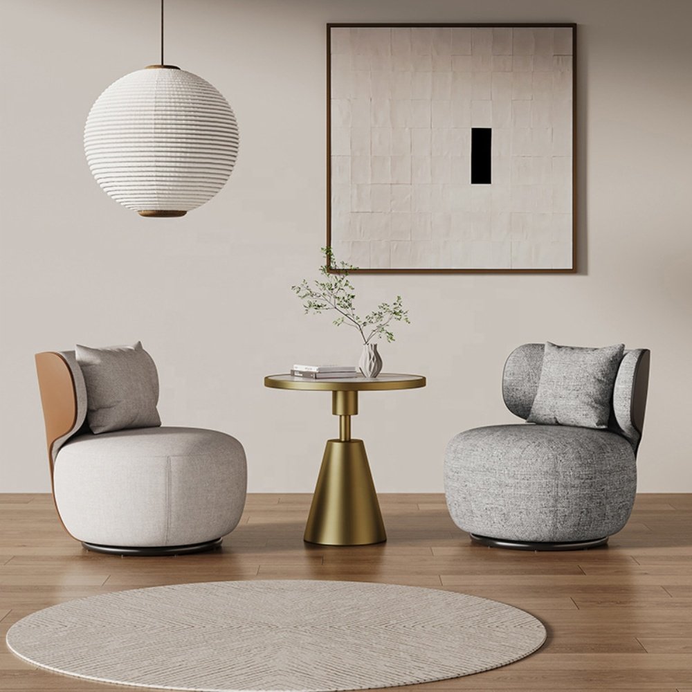 Unionwood New Arrivals Fabric 360 Degree Swivel Sofa Design Hotel Bedroom Sets Furniture Living Room Sofa